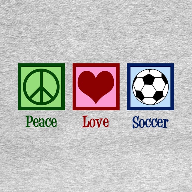 Cute Peace Love Soccer by epiclovedesigns
